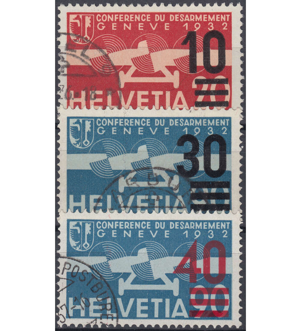 Schweiz Nr. 291-293 gestempelt Flugpost 1936