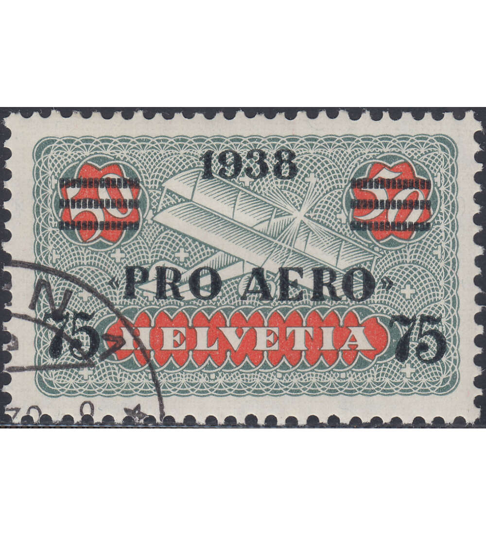 Schweiz Nr. 325 gestempelt     Flugpost 1938