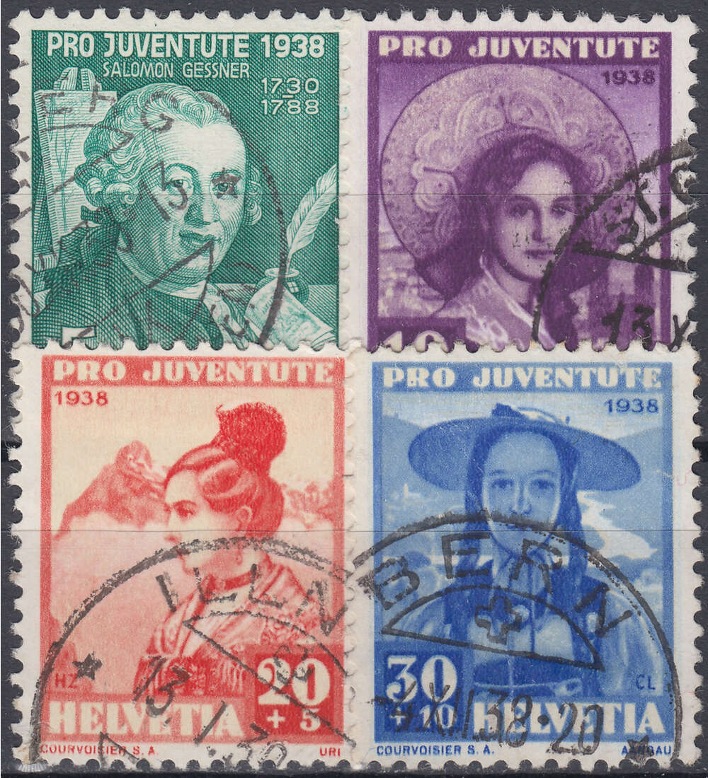 Schweiz Nr. 331-334 gestempelt Pro Juventute 1938