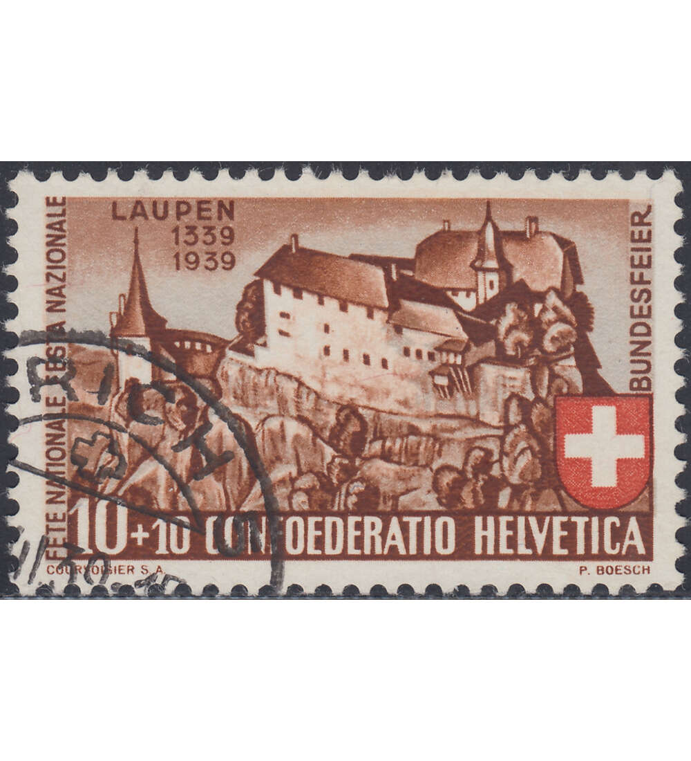 Schweiz Nr. 356 gestempelt     Pro Patria 1939