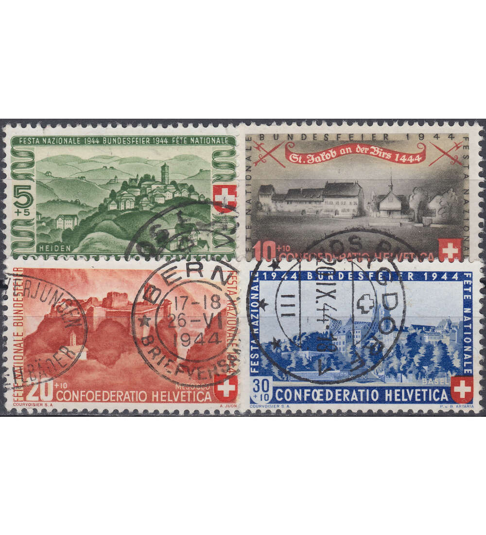 Schweiz Nr. 431-434 gestempelt Pro Patria 1944