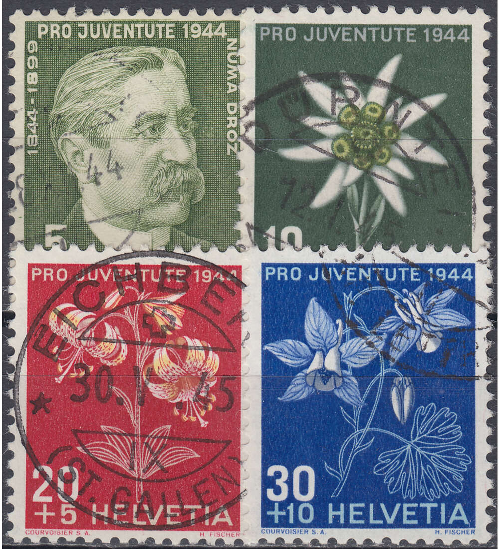 Schweiz Nr. 439-442 gestempelt Pro Juventute 1944