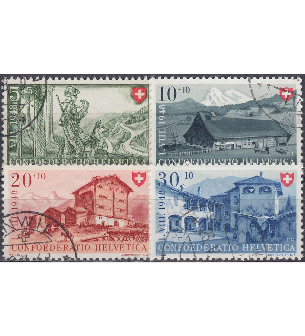 Schweiz Nr. 508-511 gestempelt Pro Patria 1948