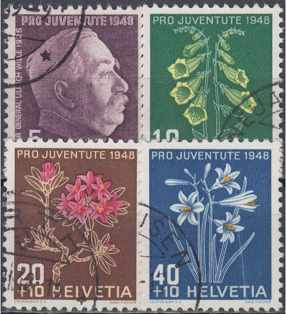 Schweiz Nr. 514-517 gestempelt Pro Juventute 1948