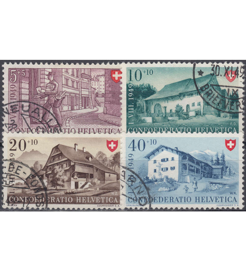 Schweiz Nr. 525-528 gestempelt Pro Patria 1949