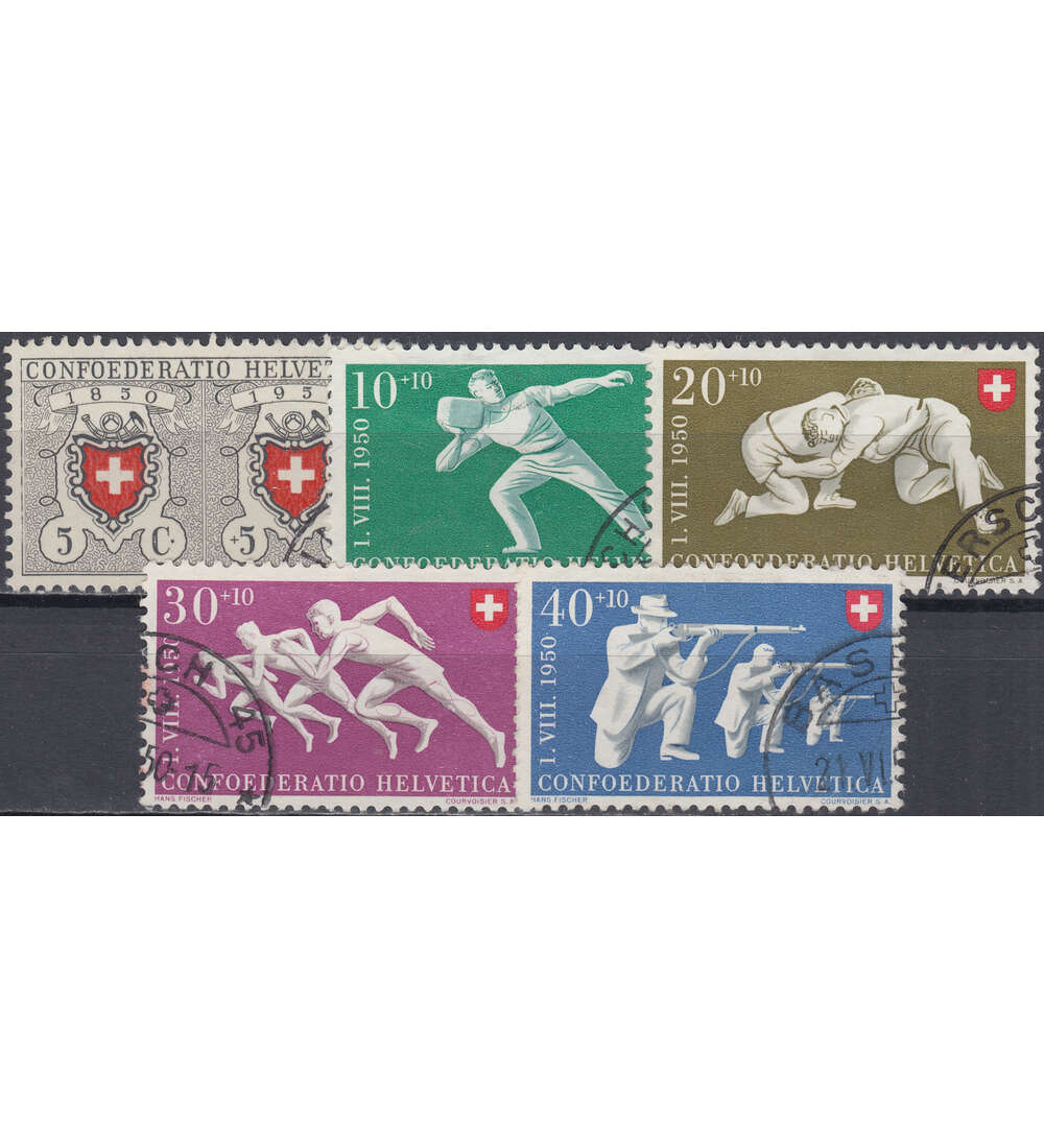 Schweiz Nr. 545-549 gestempelt Pro Patria 1950