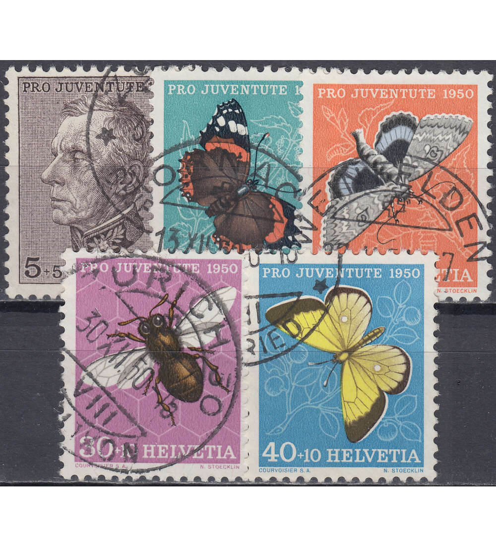 Schweiz Nr. 550-554 gestempelt Pro Juventute 1950