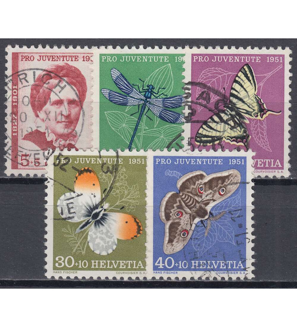 Schweiz Nr. 561-565 gestempelt Pro Juventute 1951