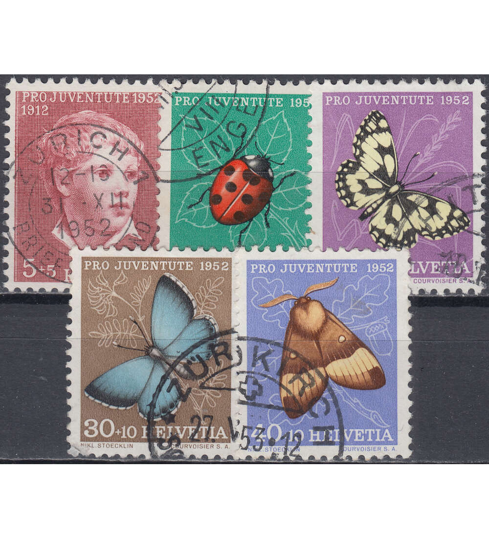 Schweiz Nr. 575-579 gestempelt Pro Juventute 1952