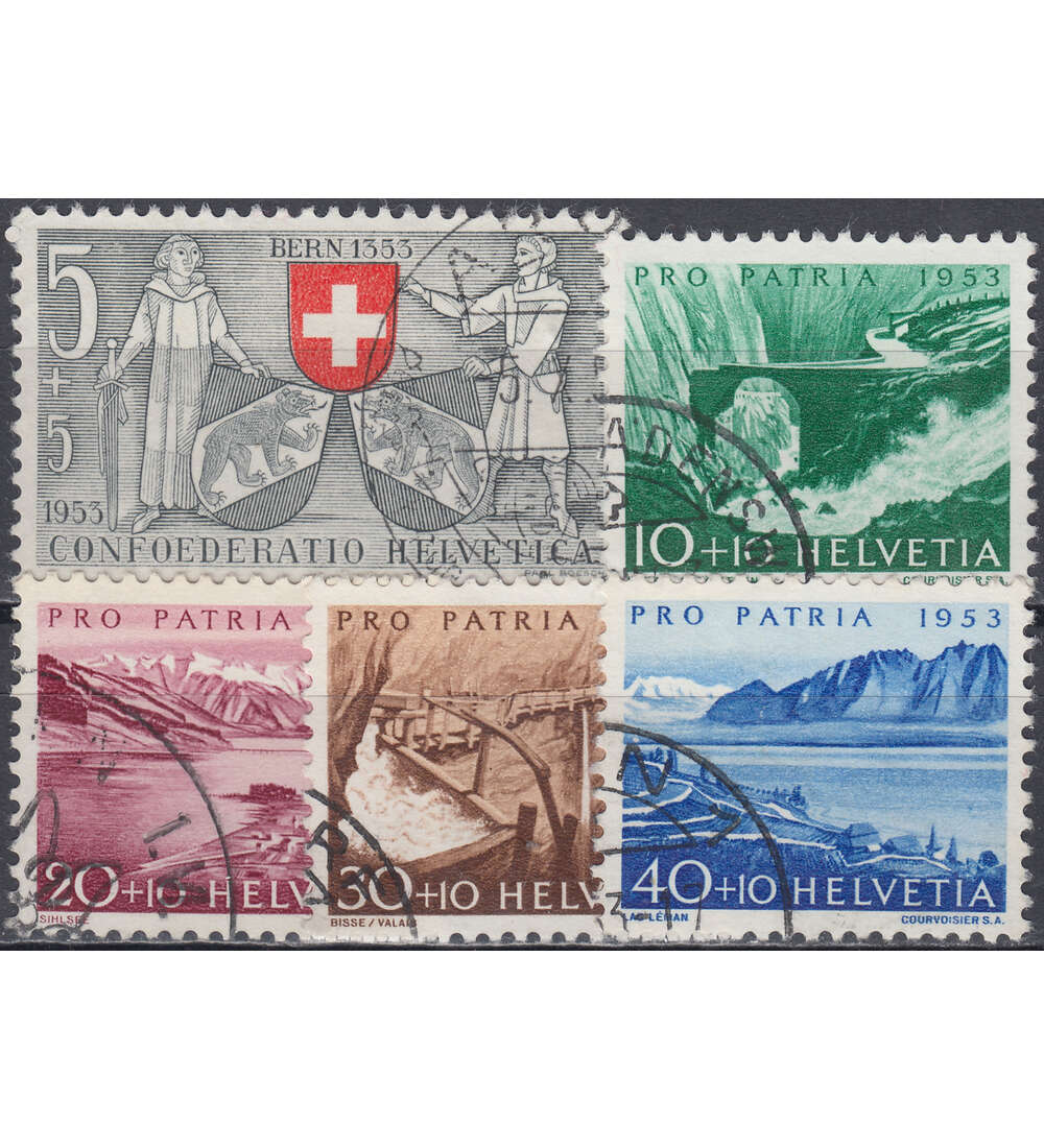 Schweiz Nr. 580-584 gestempelt Pro Patria 1953