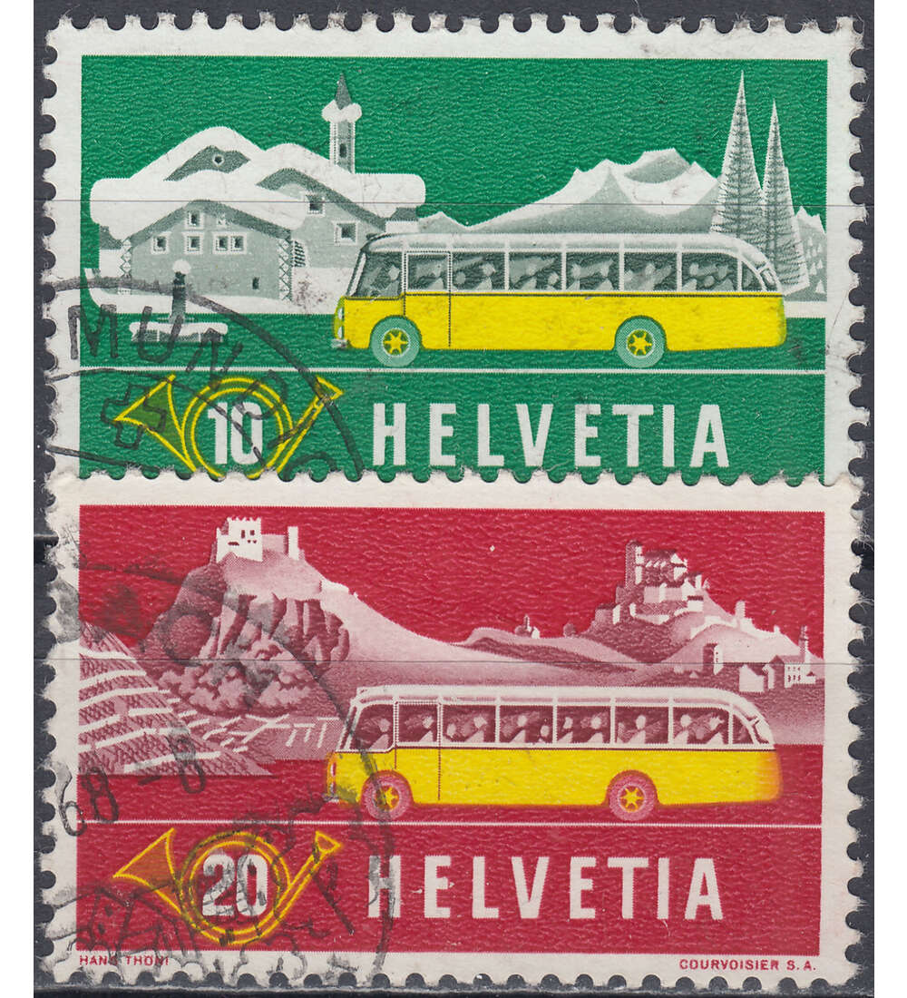 Schweiz Nr. 586-587 gestempelt Alpenpost 1953