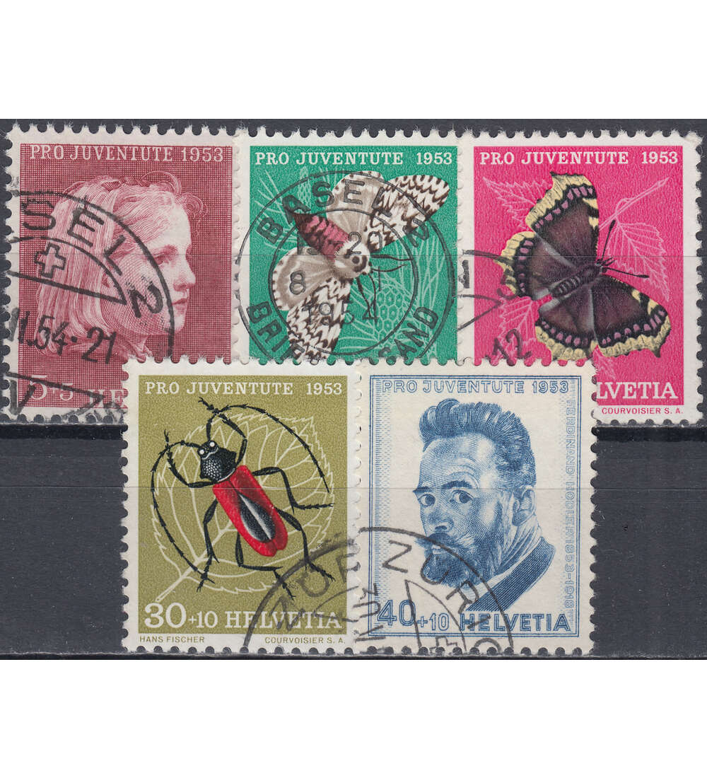 Schweiz Nr. 588-592 gestempelt Pro Juventute 1953
