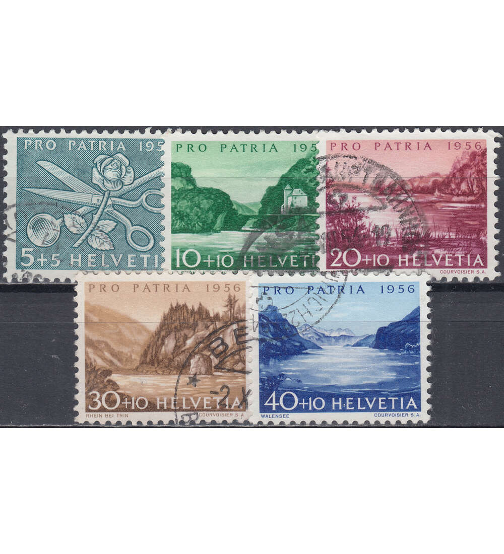 Schweiz Nr. 627-631 gestempelt Pro Patria 1956
