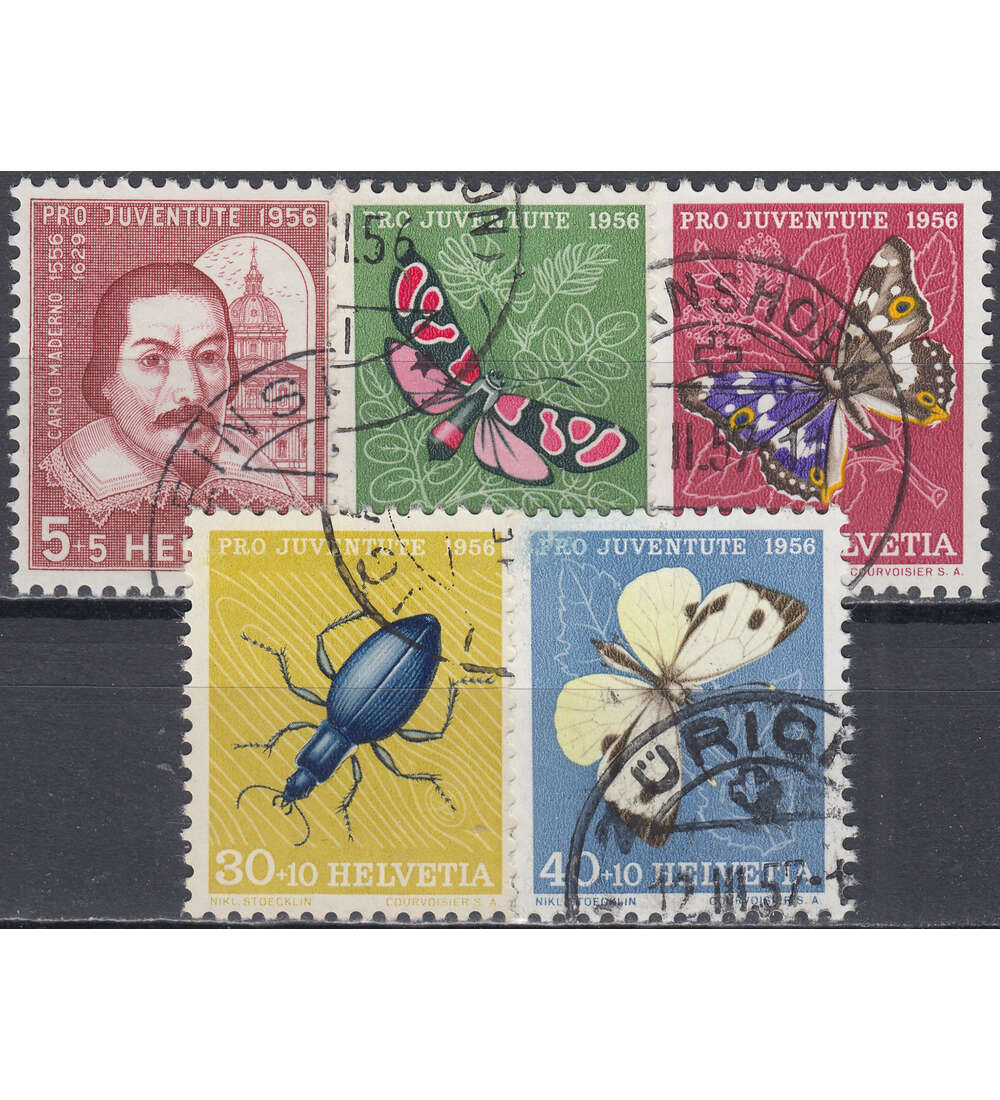 Schweiz Nr. 632-636 gestempelt Pro Juventute 1956
