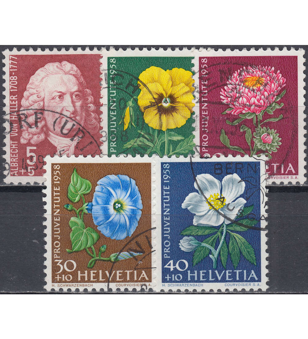 Schweiz Nr. 663-667 gestempelt Pro Juventute 1958