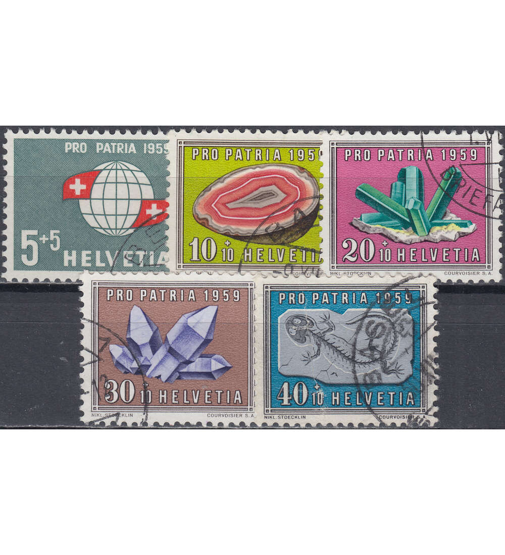 Schweiz Nr. 674-678 gestempelt Pro Patria 1959