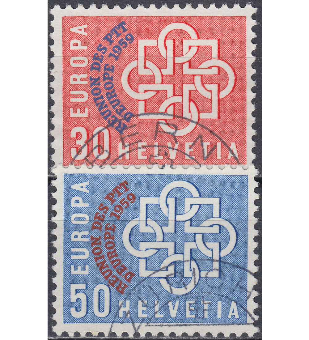 Schweiz Nr. 681-682 gestempelt PTT Verwaltungen 1959