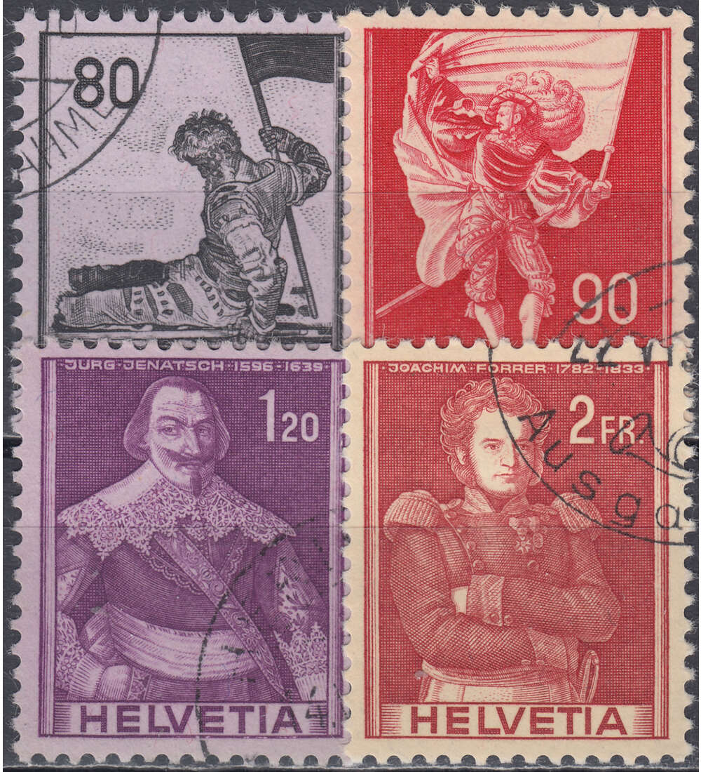 Schweiz Nr. 683-686 gestempelt Freimarken 1958/1959
