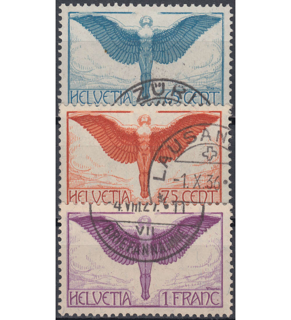 Schweiz Nr. 189z-191z gestemp. Flugpost 1924