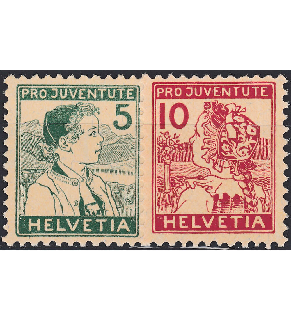 Schweiz Nr. 128-129 postfrisch Pro Juventute 1915