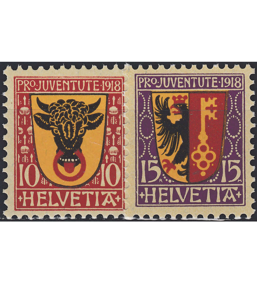 Schweiz Nr. 143-144 postfrisch Pro Juventute 1918