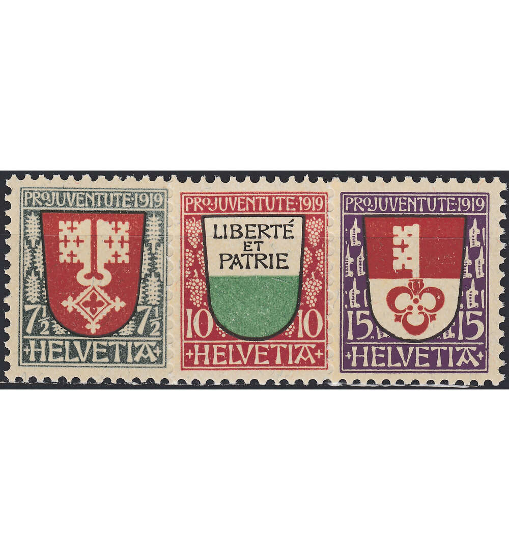 Schweiz Nr. 149-151 postfrisch Pro Juventute 1919