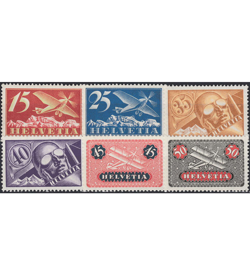 Schweiz Nr. 179-184x postfr.   Flugpost 1923