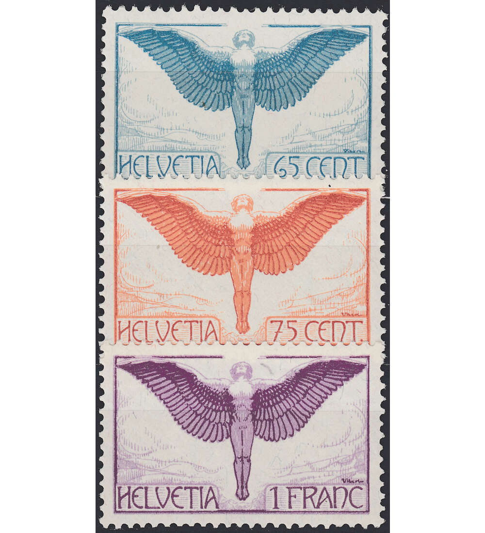 Schweiz Nr. 189x-191x postfrisch ** Flugpost 1924
