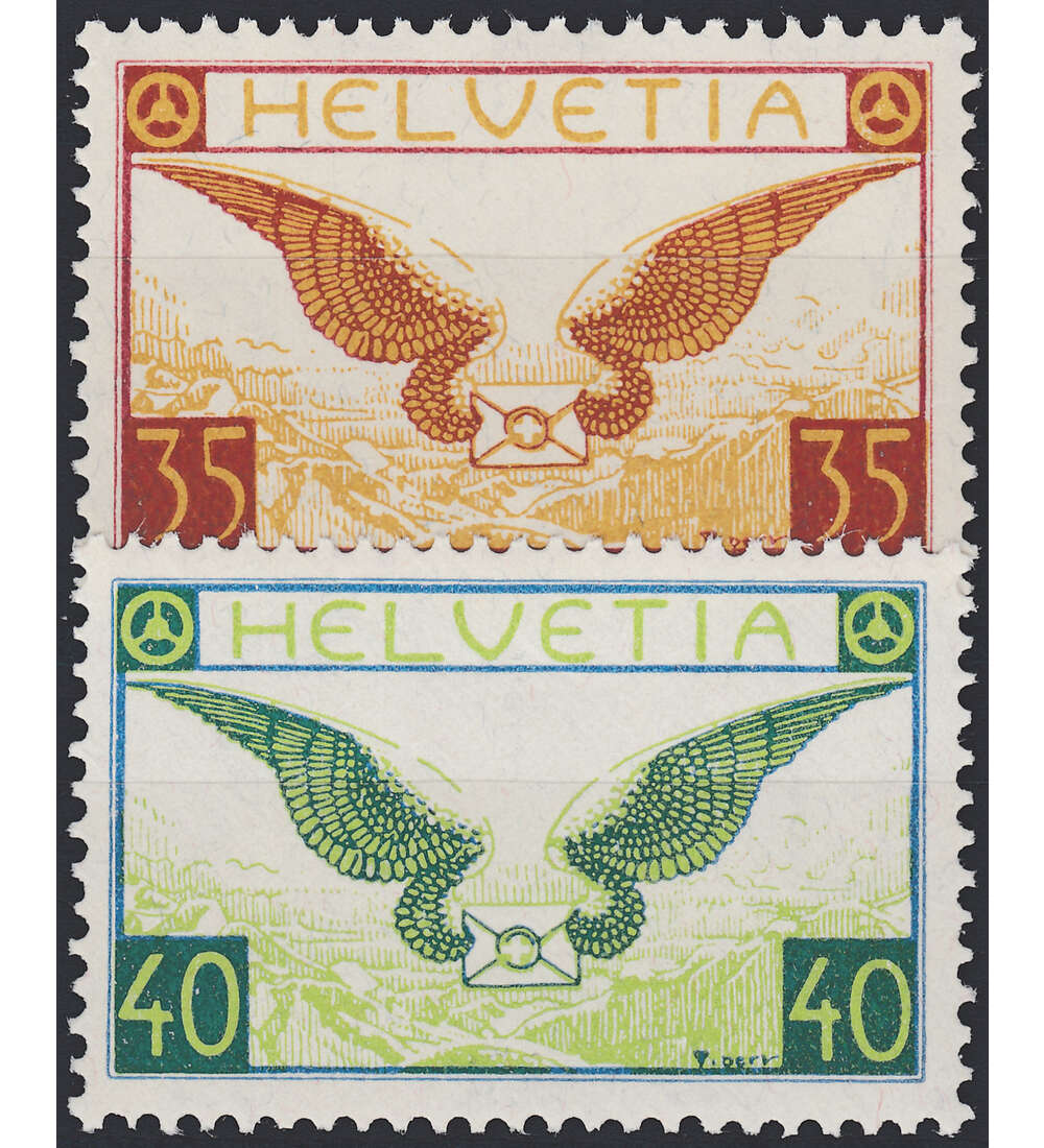 Schweiz Nr. 233z-234z postfrisch **  Flugpost 1929
