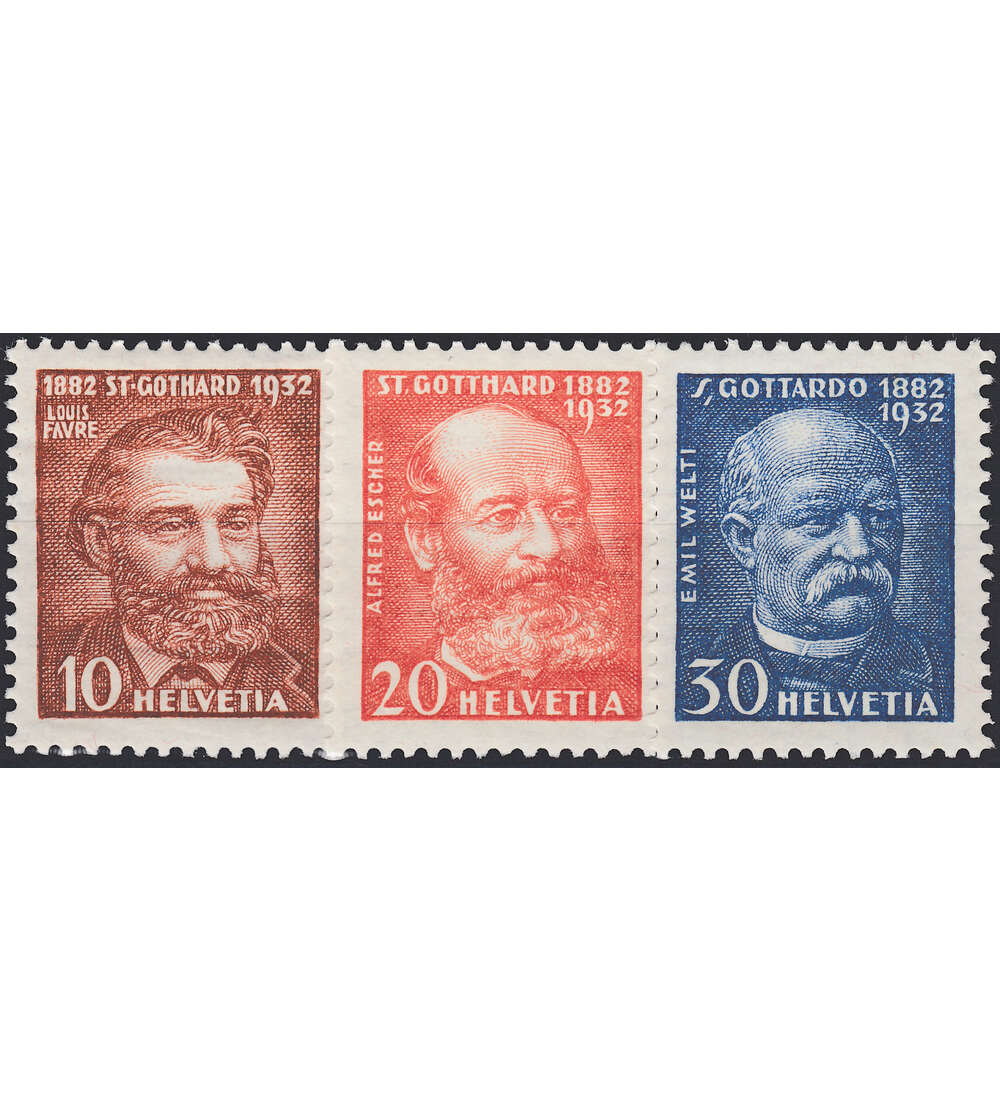 Schweiz Nr. 259-261 postfrisch St. Gotthard-Bahn 1932