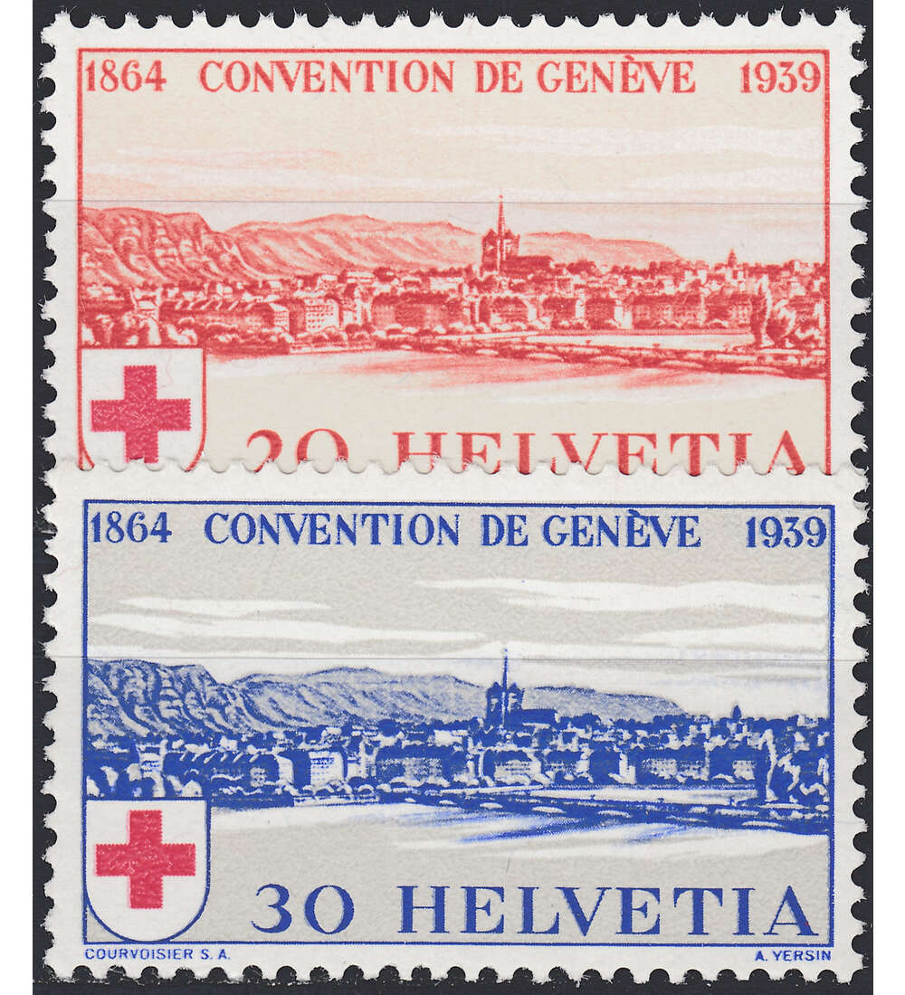 Schweiz Nr. 357-358 postfrisch 75 Jahre Rotes Kreuz 1939
