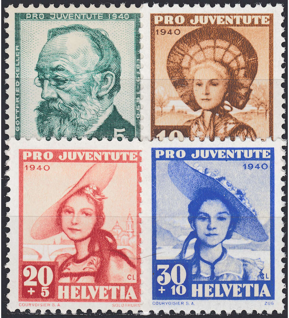 Schweiz Nr. 373-376 postfrisch Pro Juventute 1940