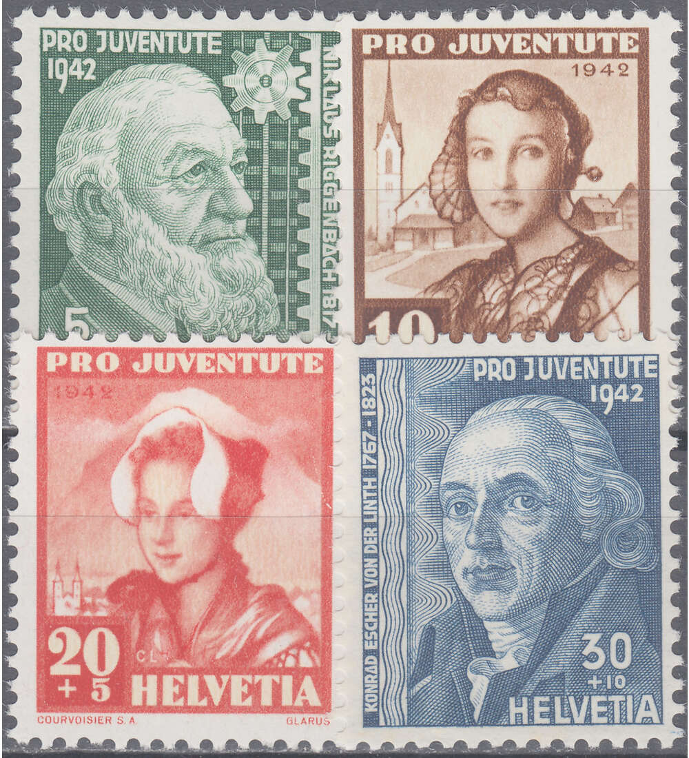 Schweiz Nr. 412-415 postfrisch Pro Juventute 1942