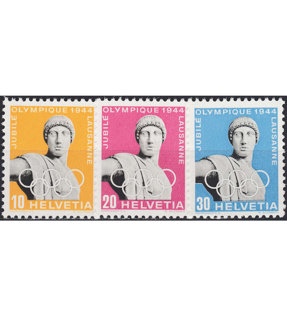 Schweiz Nr. 428-430 postfrisch 50 Jahre IOC 1944