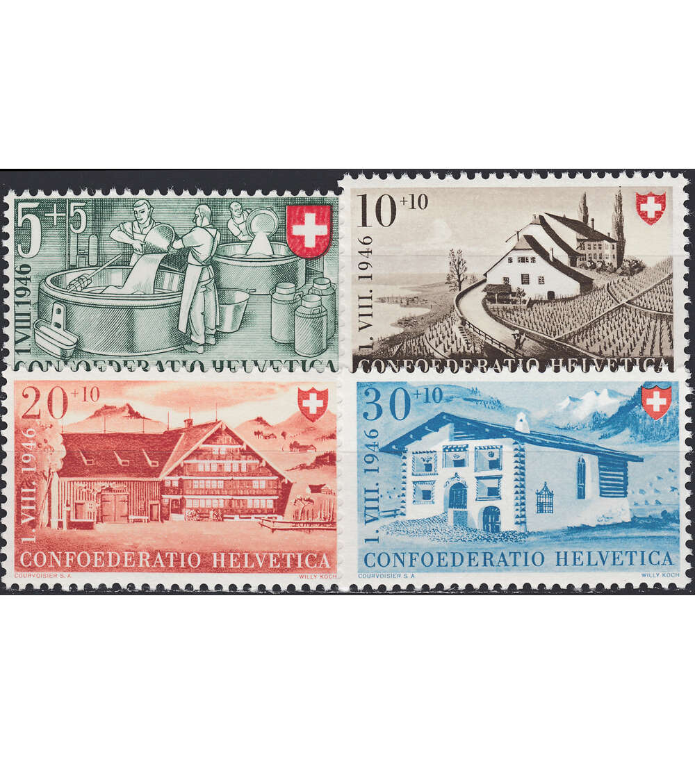 Schweiz Nr. 471-474 postfrisch Pro Patria 1946