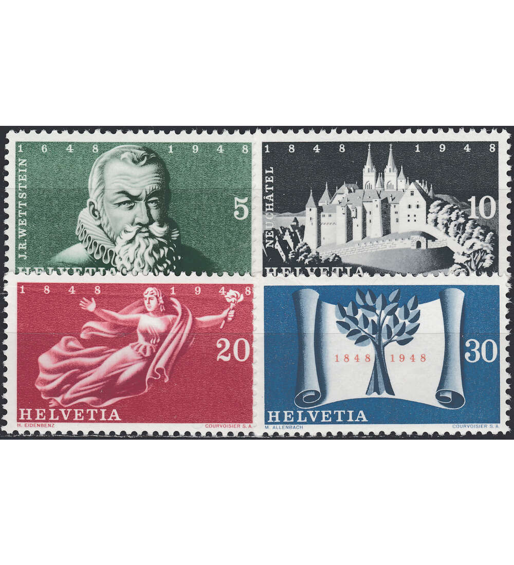 Schweiz Nr. 496-499 postfrisch 100 Jahre Bundesstaat 1948