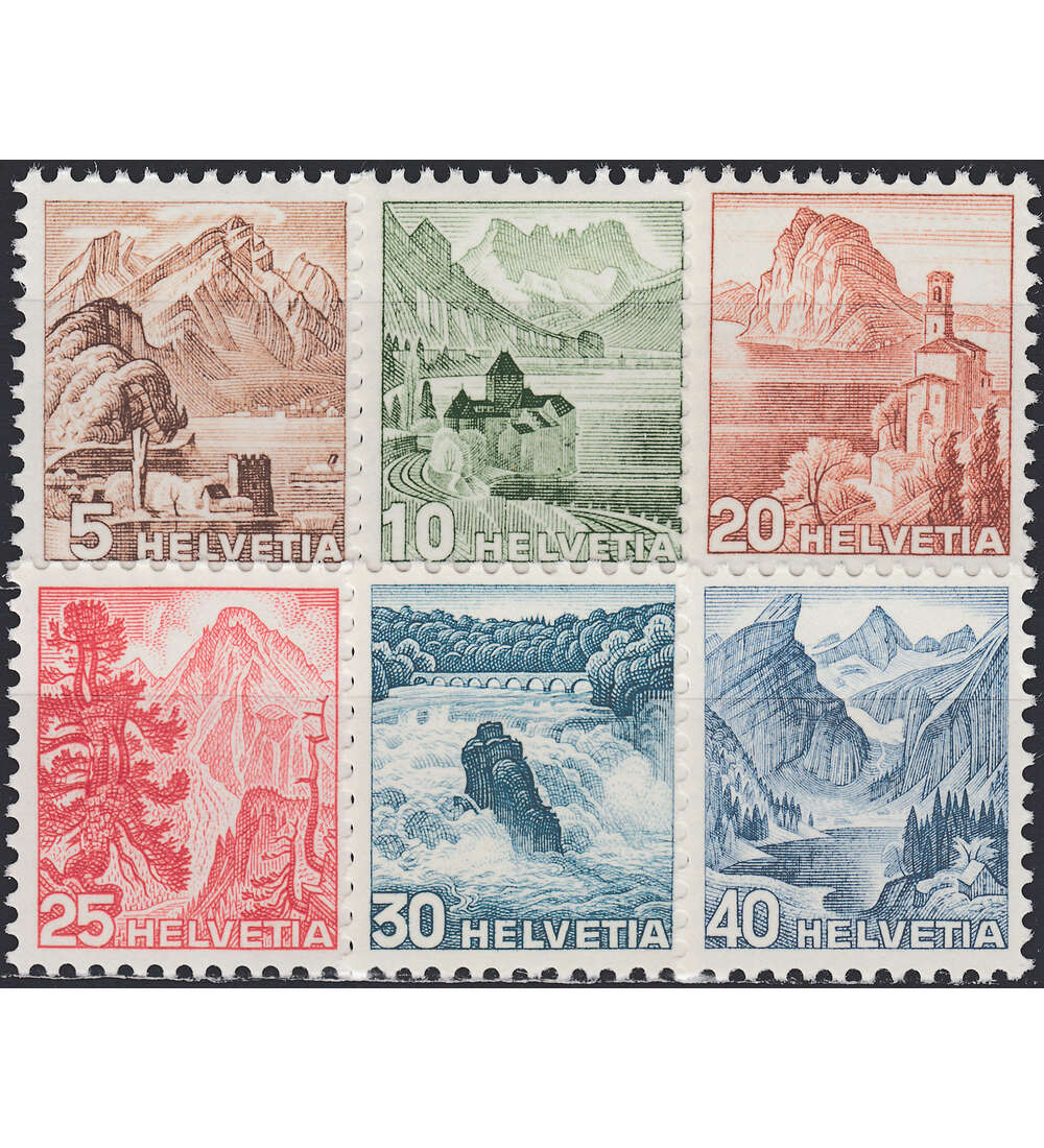 Schweiz Nr. 500-505 postfrisch Landschaften 1948