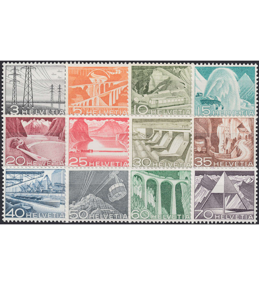 Schweiz Nr. 529-540 postfrisch Freimarken 1949