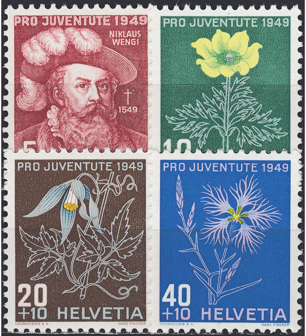 Schweiz Nr. 541-544 postfrisch Pro Juventute 1949