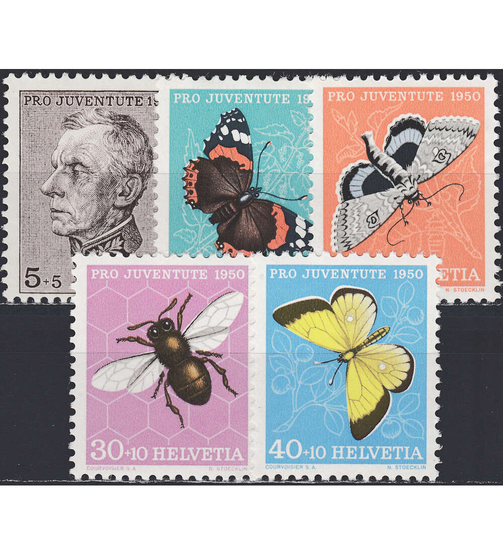 Schweiz Nr. 550-554 postfrisch Pro Juventute 1950