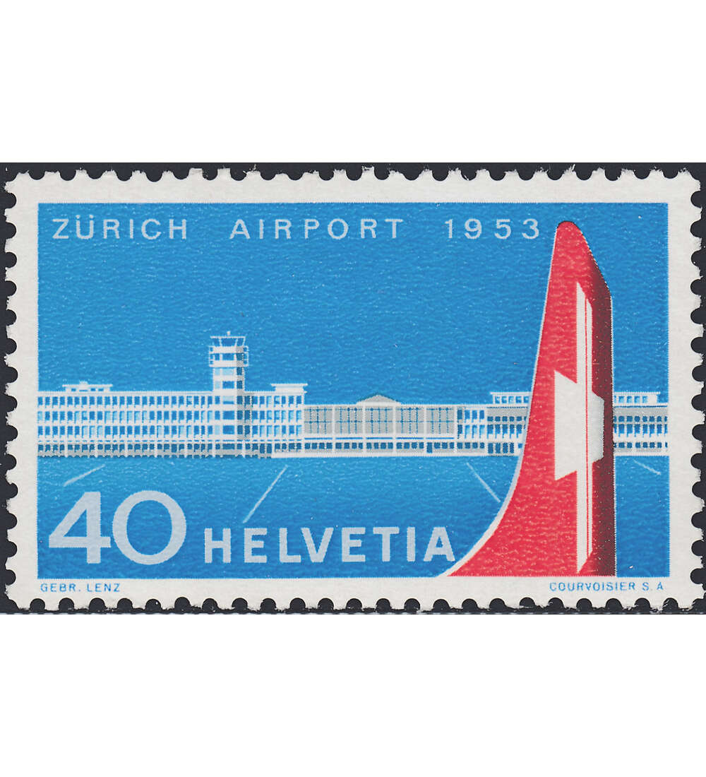 Schweiz Nr. 585 postfrisch     Flughafen Zrich-Klothen1953