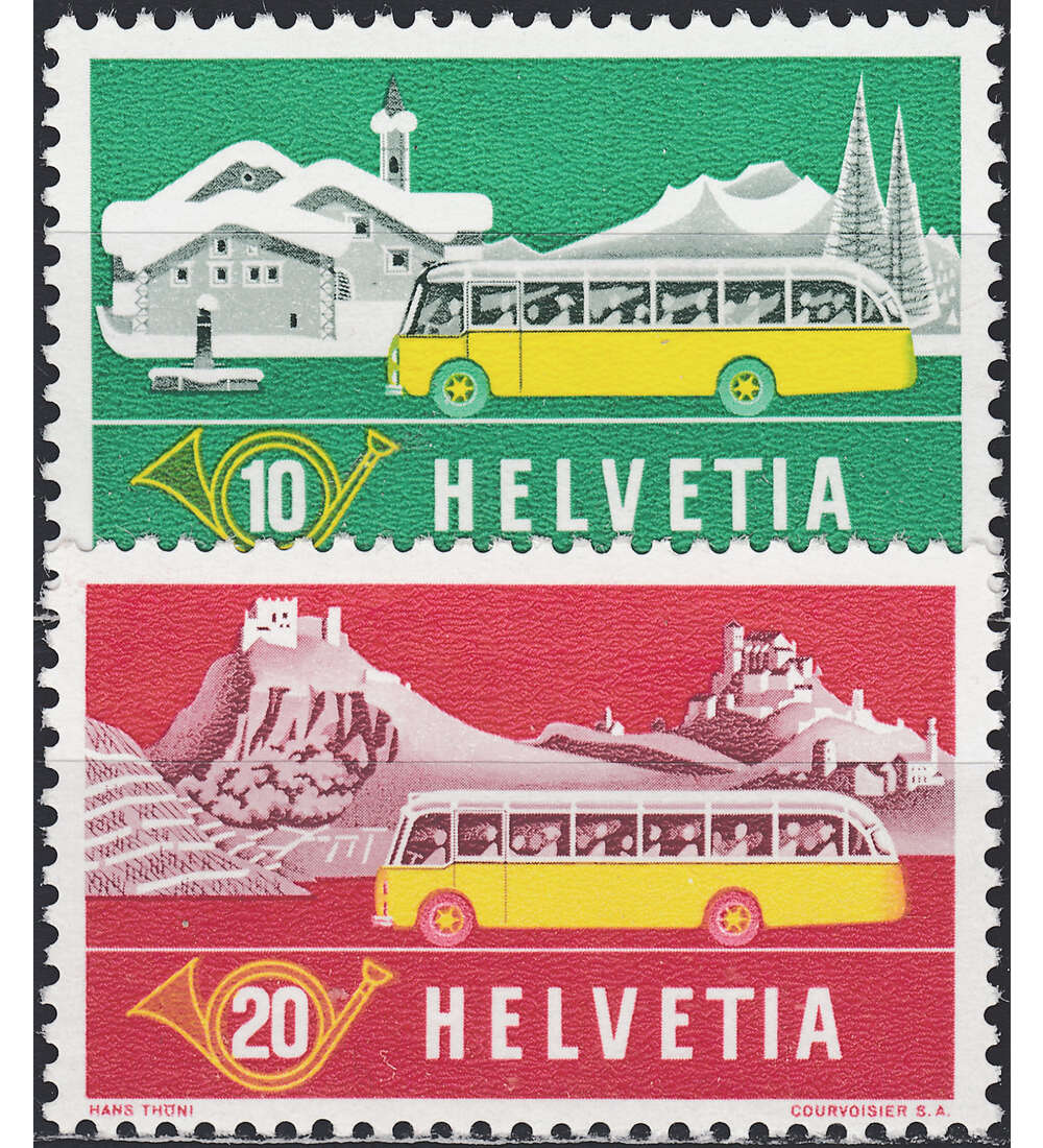 Schweiz Nr. 586-587 postfrisch Alpenpost 1953