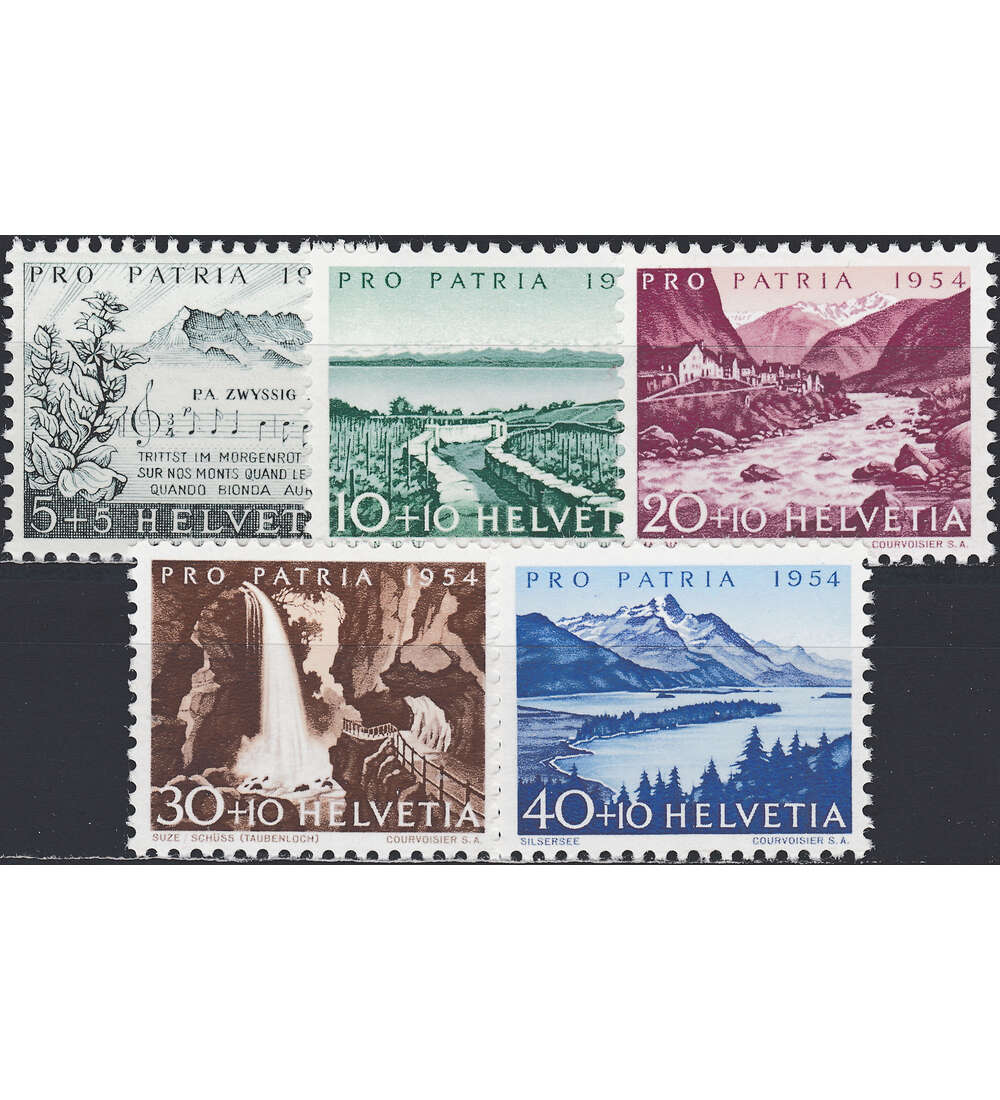 Schweiz Nr. 597-601 postfrisch Pro Patria 1954