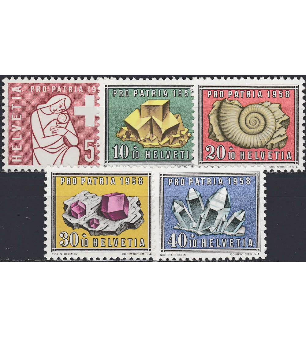 Schweiz Nr. 657-661 postfrisch Pro Patria 1958