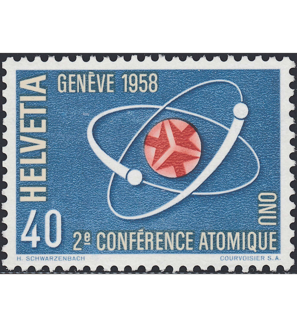 Schweiz Nr. 662 postfrisch     Atomkonferenz in Genf 1958