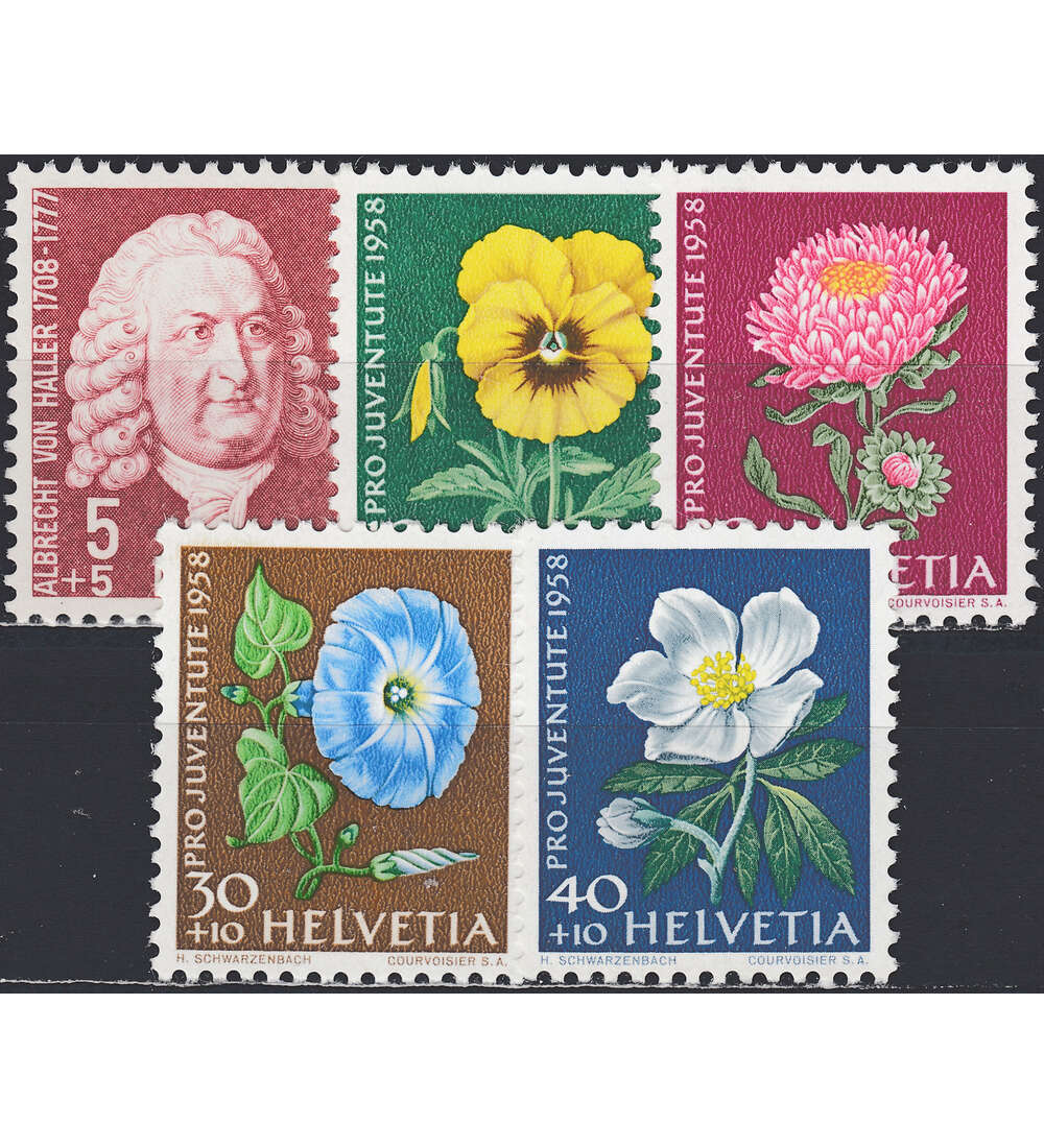 Schweiz Nr. 663-667 postfrisch Pro Juventute 1958