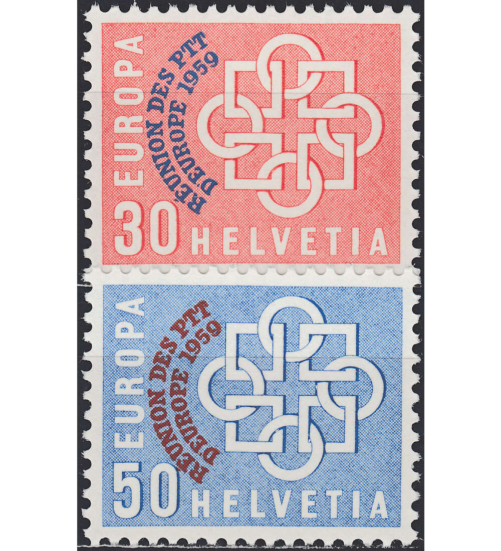 Schweiz Nr. 681-682 postfrisch PTT Verwaltungen 1959