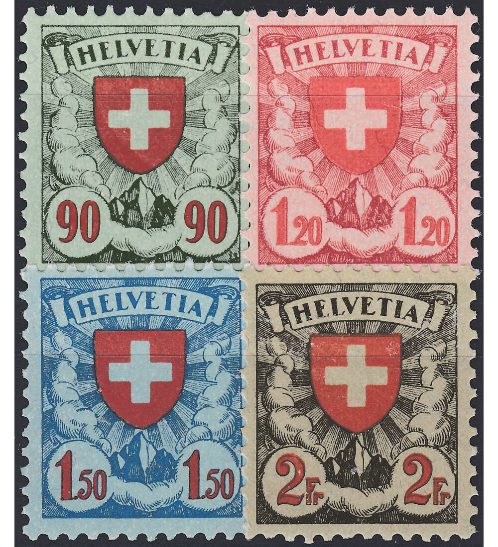  Schweiz Nr. 194-197x postfrisch ** Wappenschild Freimarken 1924