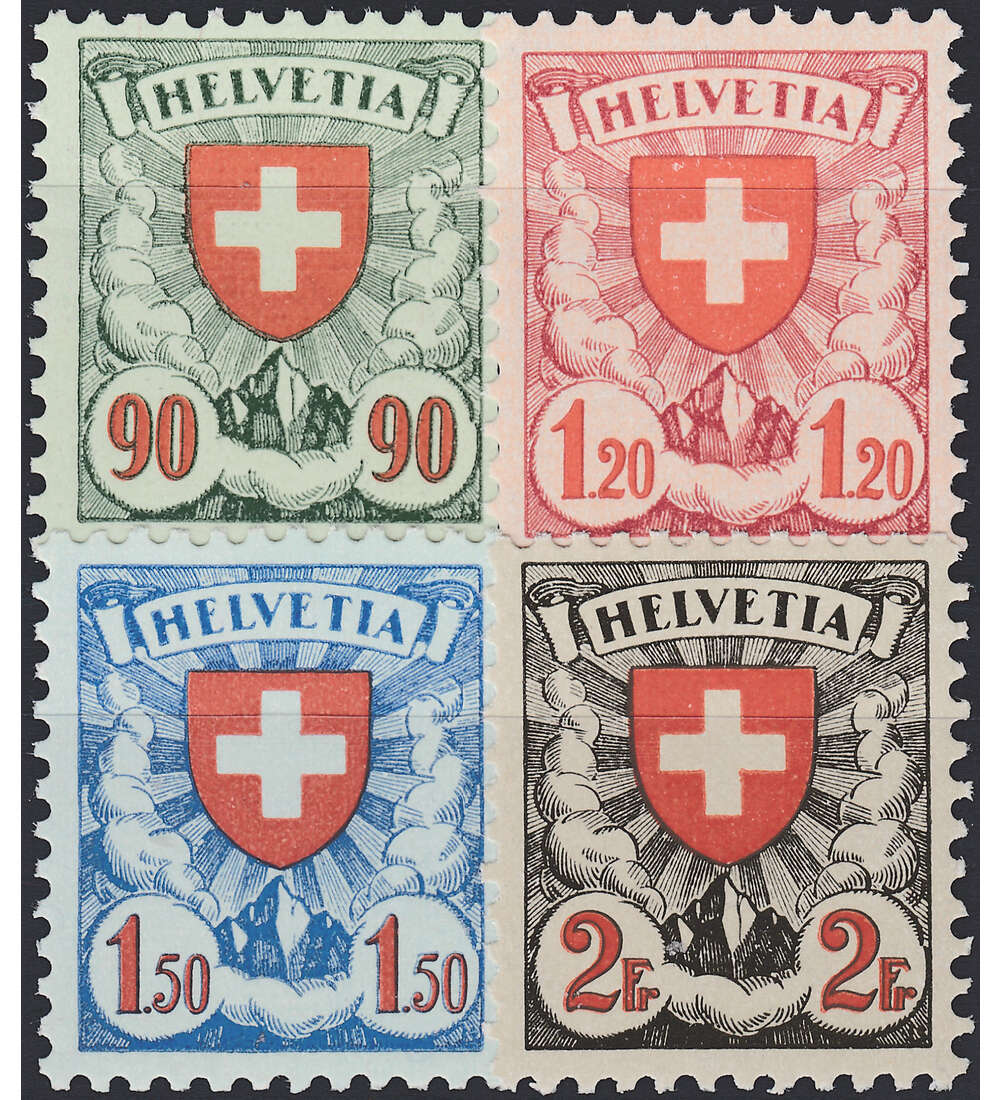 Schweiz Nr. 194-197z postfr.   Wappenschild Freimarken 1924