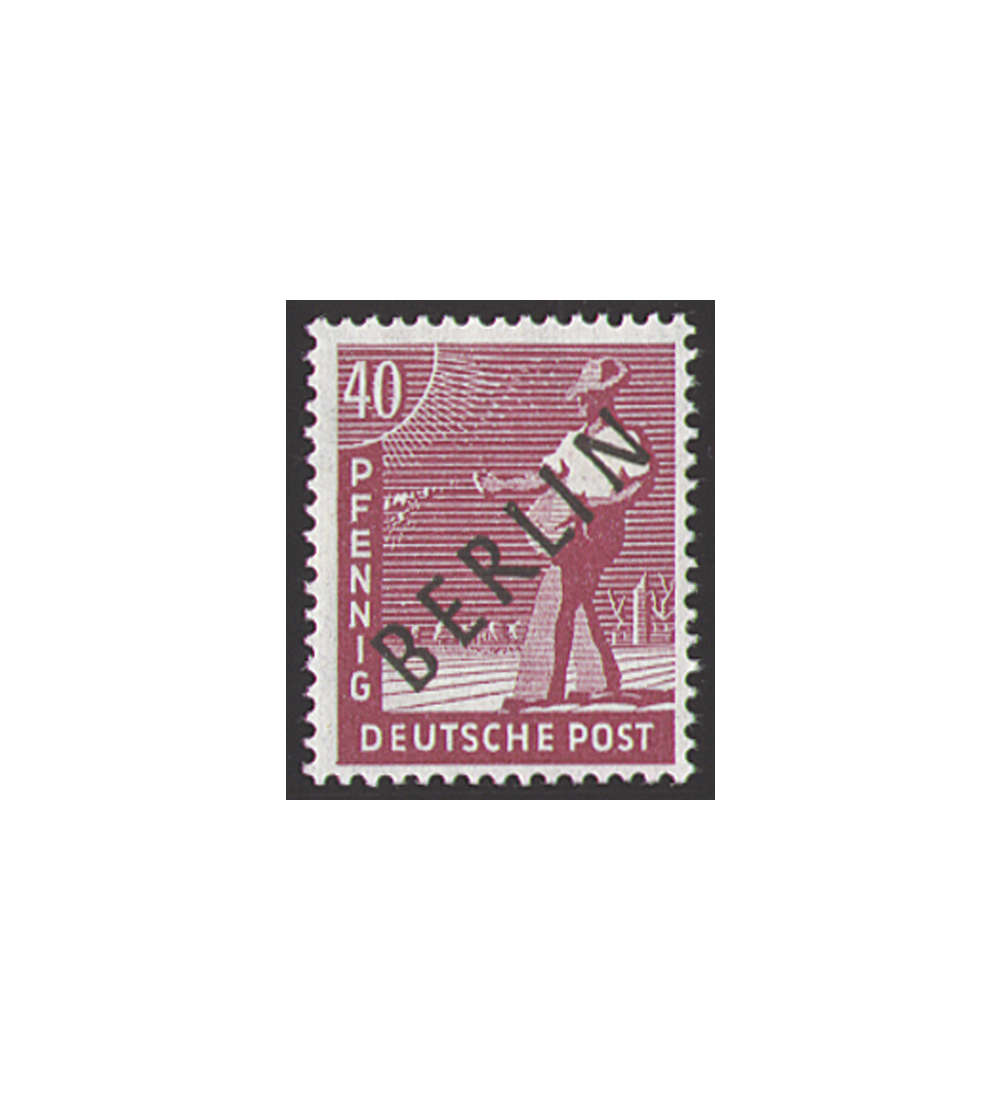 II Berlin Nr. 12               40 Pfennig  Schwarzaufdruck 1948